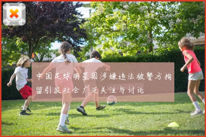 中国足球明星因涉嫌违法被警方拘留引发社会广泛关注与讨论